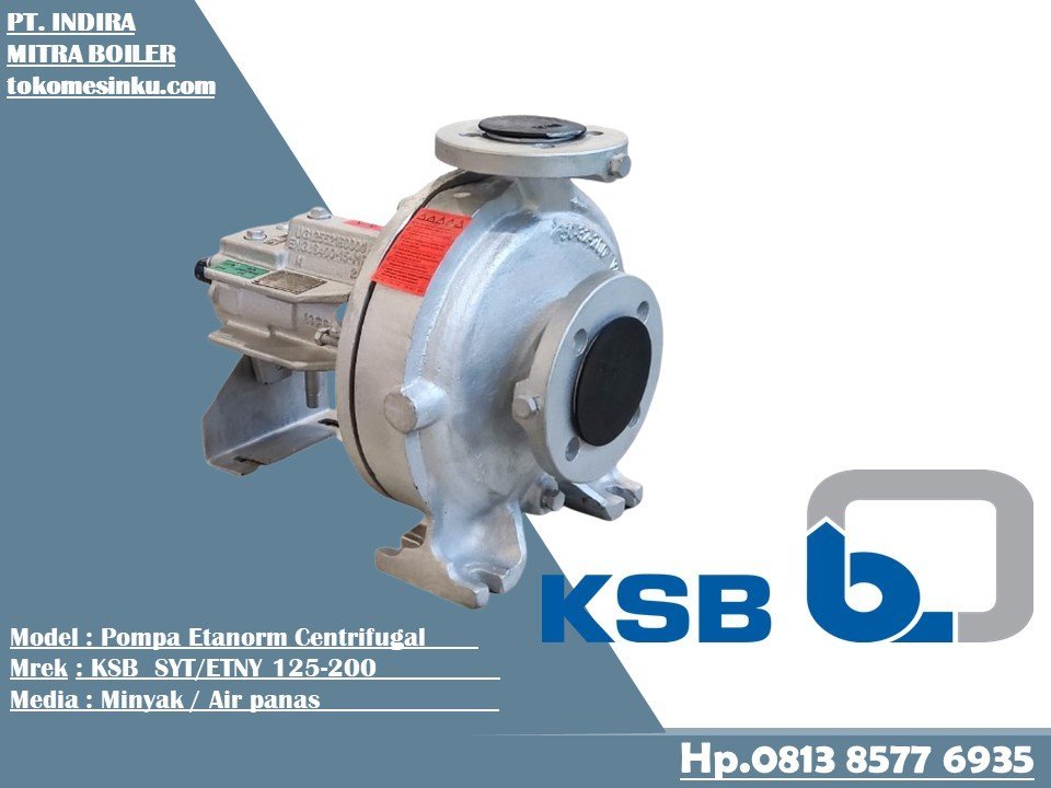 Pompa KSB 125-200 oli panas